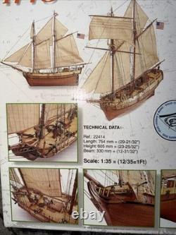Artesania Latina Independence 1775 Model Sailboat Kit #22414 135 Scale NIB/NOS