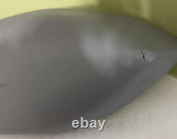 Artist made solid oak model boat hull shallow keel L. 25.5 beam 7