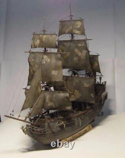 Assemble Wooden Black Pearl Pirates Ship Home Decoration Sail boat building kit