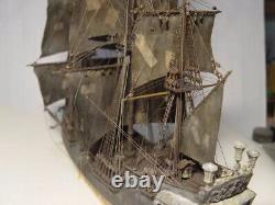 Assemble Wooden Black Pearl Pirates Ship Home Decoration Sail boat building kit