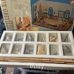 Astillero XIX Diorama Constructo 19th Century Nautical Boat Wood Model