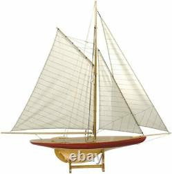 Authentic Models 1895 Sail Model Defender New As055 Rare Sailboat Ship USA