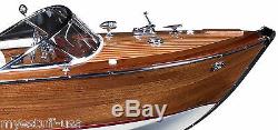 Authentic Models AS182 Riva Aquarama Speed Boat 26 inch Wood Model Boat