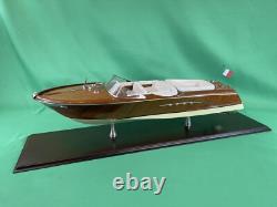 Authentic Models Riva Aquarama Mahogany Speedboat Model VERY NICE
