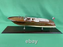 Authentic Models Riva Aquarama Mahogany Speedboat Model VERY NICE
