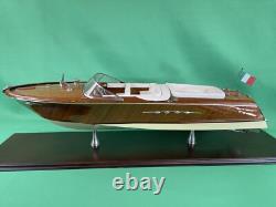 Authentic Models Riva Aquarama Mahogany Speedboat Model VERY NICE