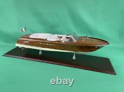 Authentic Models Riva Aquarama Mahogany Speedboat Model VERY NICE