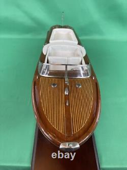 Authentic Models Riva Aquarama Mahogany Speedboat Model VERY NICE