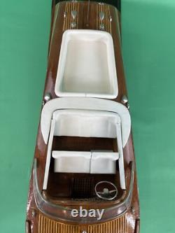 Authentic Models Riva Aquarama Mahogany Speedboat Model VERY NICE