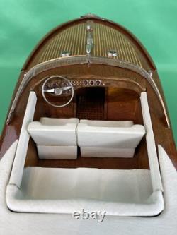Authentic Models Riva Aquarama Mahogany Speedboat Model VERY NICE
