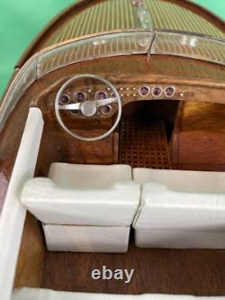 Authentic Models Riva Aquarama Mahogany Speedboat Model VERY NICE