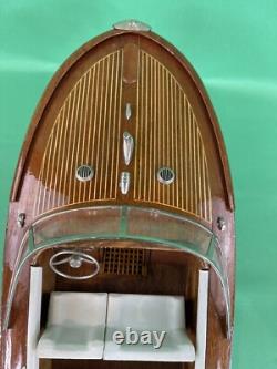 Authentic Models Riva Aquarama Mahogany Speedboat Model VERY NICE