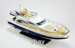 Azimut 64 Flybridge Yacht 34 Handcrafted Wooden Boat Model