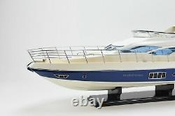 Azimut 64 Flybridge Yacht 34 Handcrafted Wooden Boat Model