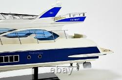 Azimut 64 Flybridge Yacht 34 Handcrafted Wooden Boat Model