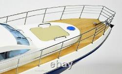 Azimut 64 Flybridge Yacht 34 Handcrafted Wooden Boat Model