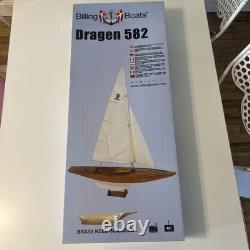 BRAND NEW Billings Boats DRAGEN 582 WOODEN Model Ship Kit Brass Keel RC