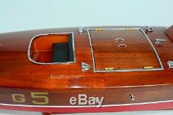 Baby Bootlegger Handmade Wooden Classic Boat Model 36 RC Ready