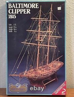 Baltimore Clipper 1815 By Aristo-Craft 175 Scale Dapper Tom Wood Ship Model Kit