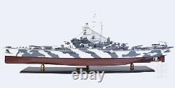 Battleship USS Alabama BB-60 Wood Model 43 USN Naval Memorial Park Museum Ship