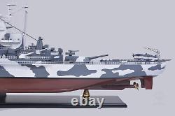 Battleship USS Alabama BB-60 Wood Model 43 USN Naval Memorial Park Museum Ship