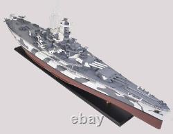 Battleship USS Alabama BB-60 Wood Model 43 USN Naval Memorial Park Museum Ship