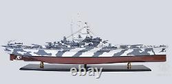 Battleship USS Alabama BB-60 Wood Model 43 USN Naval Memorial Park Museum Ship