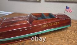 Beautiful 32 Miss Severn Wood Model Boat New In Original Packaging