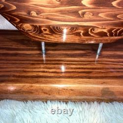 Beautiful Hand Carved One Of A Kind Art Ship Boat Model Decor 37LX 14H X 6.5W