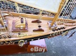 Beautifully Handcrafted Clipper Wooden Model Ship Boat Yacht 51 D