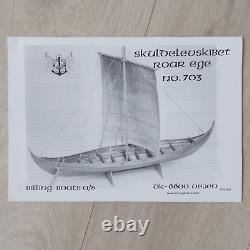 Billing Boats Roar Ege 703 danish Viking long ship 125 wooden model boat kit