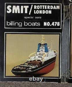 Billings Boats SMIT Rotterdam London Tug Wooden Ship Model Kit # 478