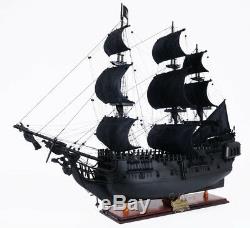 Black Pearl Caribbean Pirate Tall Ship Wooden Model 35 Sailboat Built Boat
