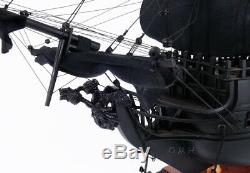 Black Pearl Caribbean Pirate Tall Ship Wooden Model 35 Sailboat Built Boat