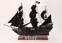 Black Pearl Pirate Tall Ship Handcrafted Wooden Ship Model 32 NEW