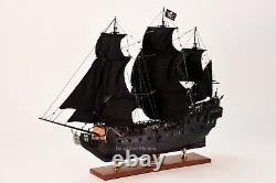 Black Pearl Pirate Tall Ship Handcrafted Wooden Ship Model 32 NEW