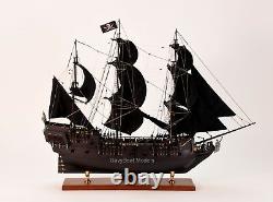 Black Pearl Pirate Tall Ship Handcrafted Wooden Ship Model 32 NEW