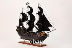 Black Pearl Pirate Tall Ship Handcrafted Wooden Ship Model 32 NEW