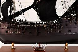 Black Pearl Pirate Tall Ship Handcrafted Wooden Ship Model 32 NEW