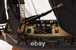 Black Pearl Pirate Tall Ship Handcrafted Wooden Ship Model 32 NEW