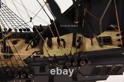 Black Pearl Pirate Tall Ship Handcrafted Wooden Ship Model 32 NEW