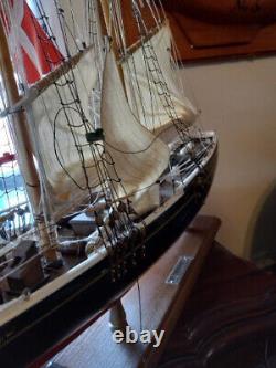 Blue Nose Complete Wood Ship Model no makers mark