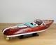Blue Riva Aquarama 116 21 Scale Wooden Model Speed Boat Handmade Luxury Decor