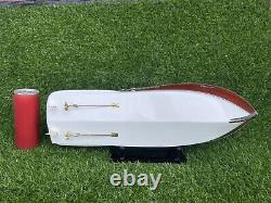 Blue Riva Aquarama Handmade Wooden Model Boat Italian Speed Boat Italian 21'