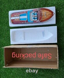 Blue Riva Boat Model 116 Riva Aquarama Wooden 21'' Handmade Ship Model