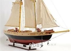 Bluenose II Painted handcrafted wooden model boat