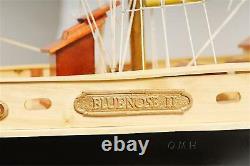 Bluenose II Painted handcrafted wooden model boat