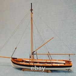 Boat Model Building kit Scale 1/35 Wood Lifeboat Sailboat Wooden Assembly