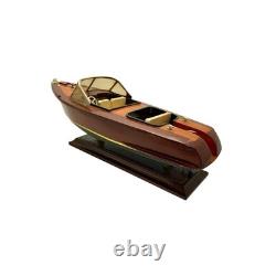 Boat Model Wood Luxury Design Vintage Nautical Office Decor Gift