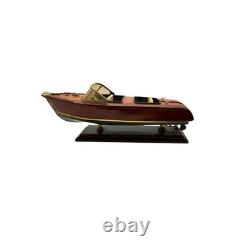 Boat Model Wood Luxury Design Vintage Nautical Office Decor Gift